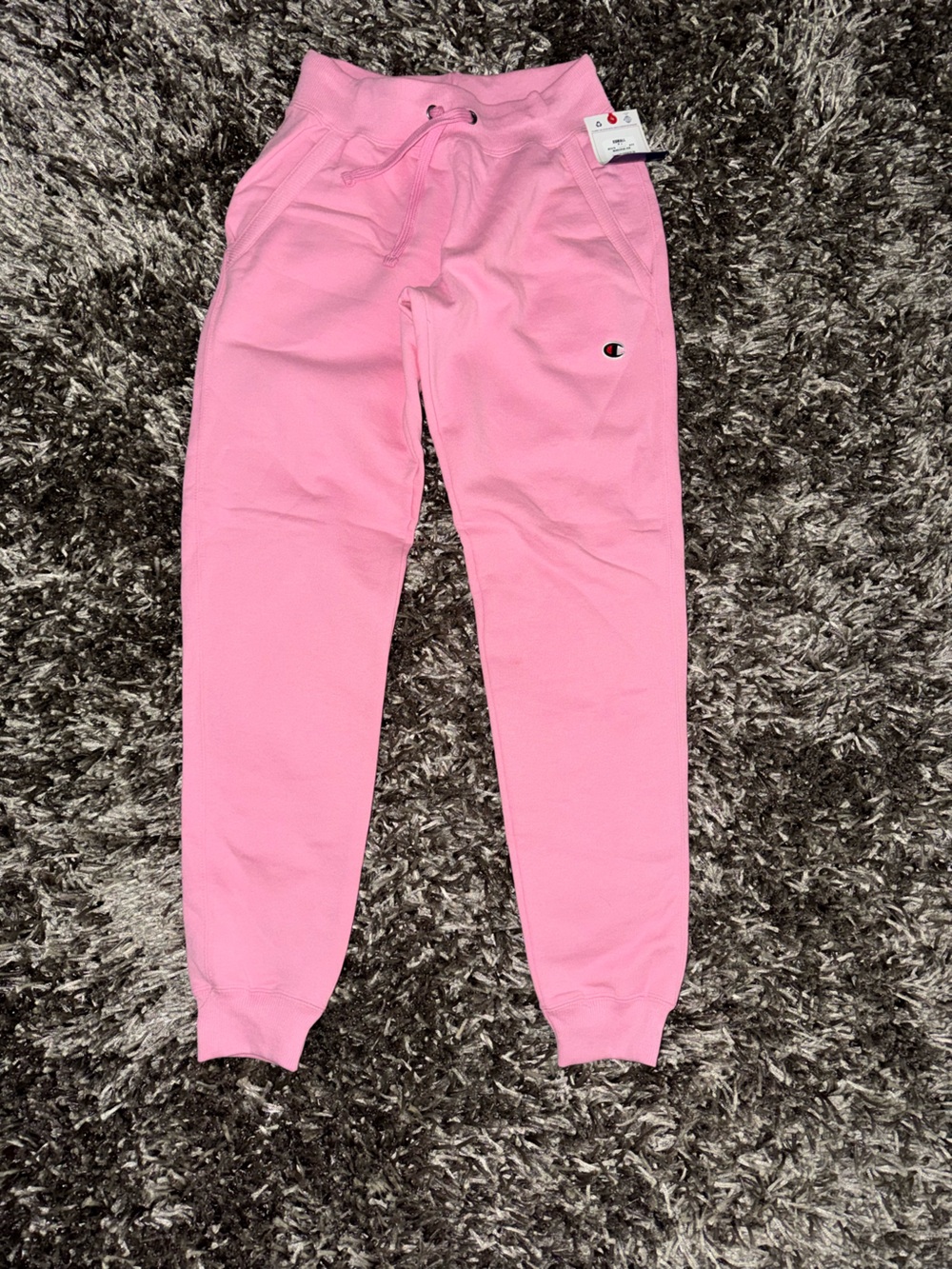 Champion Pink XS Fleece Joggers with Logo